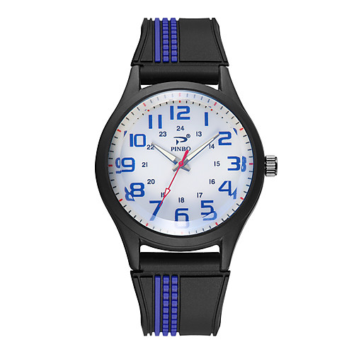 Men's Sport Watch Quartz Silicone Black No Chronograph Cute Creative Analog Outdoor New Arrival - Black Black / Yellow Black / White One Year Battery Life
Men's Sport Watch Quartz Silicone Black No Chronograph Cute Creative Analog Outdoor New Arrival - Black Black / Yellow Black / White One Year Battery Life