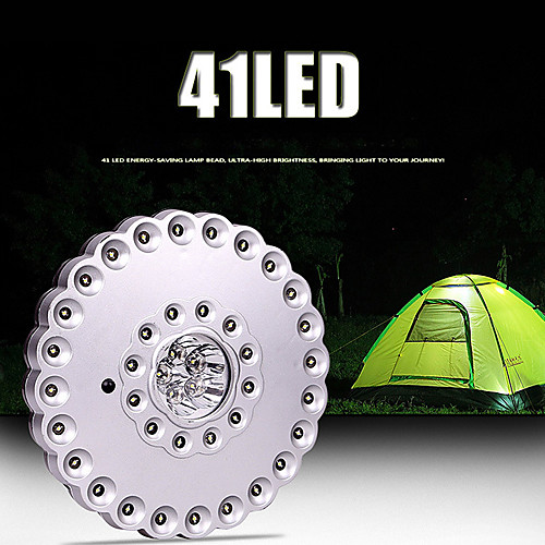 Lanterns & Tent Lights LED Light Bulbs LED 41 Emitters 3 Mode Portable Easy Carrying Lightweight Camping / Hiking / Caving Ice blue Light Source Color Silver / Black
Lanterns & Tent Lights LED Light Bulbs LED 41 Emitters 3 Mode Portable Easy Carrying Lightweight Camping / Hiking / Caving Ice blue Light Source Color Silver / Black