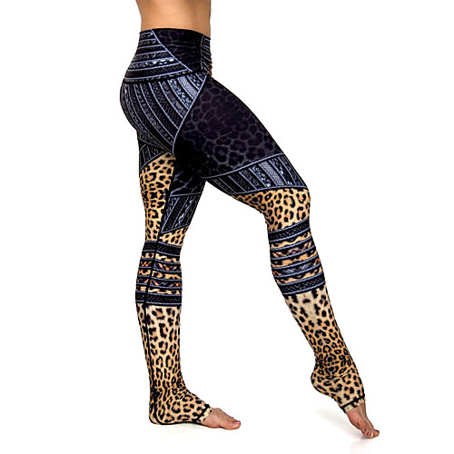 Women's High Waist Yoga Pants Stirrup Leggings Butt Lift Leopard Dark Blue Elastane Running Fitness Sports Activewear High Elasticity Skinny
Women's High Waist Yoga Pants Stirrup Leggings Butt Lift Leopard Dark Blue Elastane Running Fitness Sports Activewear High Elasticity Skinny