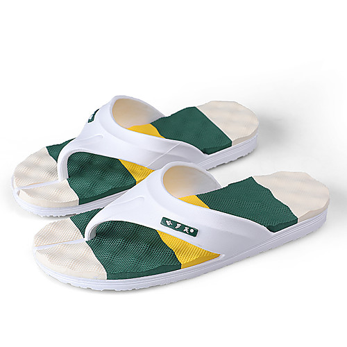 Men's Comfort Shoes Faux Leather Spring / Spring & Summer Casual Slippers & Flip-Flops Breathable Green / Blue
Men's Comfort Shoes Faux Leather Spring / Spring & Summer Casual Slippers & Flip-Flops Breathable Green / Blue
