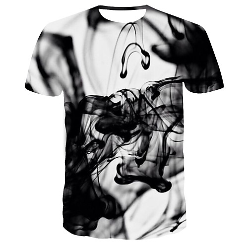 Men's T shirt 3D Print Graphic 3D Print Short Sleeve Daily Tops Streetwear Black / White
Men's T shirt 3D Print Graphic 3D Print Short Sleeve Daily Tops Streetwear Black / White