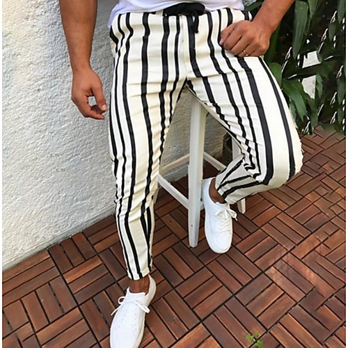 Men's Basic Slim Chinos Pants - Striped Stripe Drawstring White Blue Red US32 / UK32 / EU40 / US34 / UK34 / EU42 / US36 / UK36 / EU44
Men's Basic Slim Chinos Pants - Striped Stripe Drawstring White Blue Red US32 / UK32 / EU40 / US34 / UK34 / EU42 / US36 / UK36 / EU44