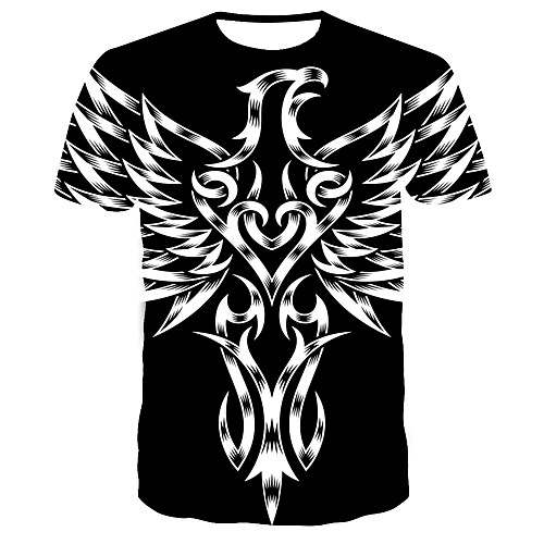 Men's T shirt 3D Print Graphic 3D Animal Print Short Sleeve Daily Tops Streetwear Black / White
Men's T shirt 3D Print Graphic 3D Animal Print Short Sleeve Daily Tops Streetwear Black / White