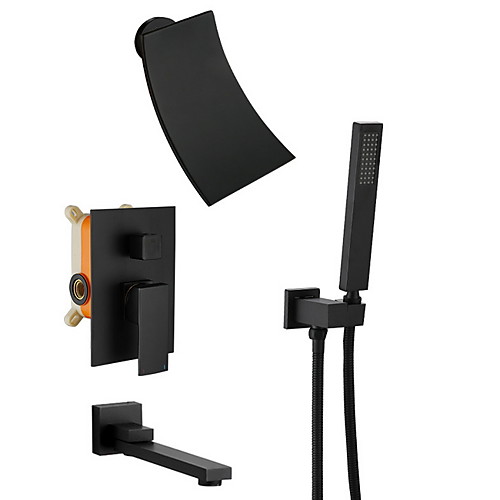 Shower Faucet - Contemporary Wall Mounted Ceramic Valve Bath Shower Mixer Taps
Shower Faucet - Contemporary Wall Mounted Ceramic Valve Bath Shower Mixer Taps