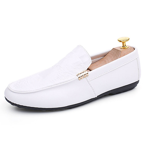 Men's Moccasin Fall Casual / Preppy Outdoor Loafers & Slip-Ons Walking Shoes PU Breathable White / Black / Red
Men's Moccasin Fall Casual / Preppy Outdoor Loafers & Slip-Ons Walking Shoes PU Breathable White / Black / Red