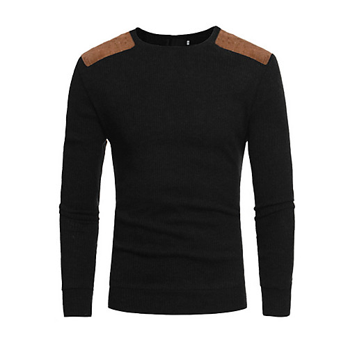 Men's Color Block Long Sleeve Pullover Sweater Jumper, Round Neck Black / Dark Gray / Navy Blue US36 / UK36 / EU44 / US38 / UK38 / EU46
Men's Color Block Long Sleeve Pullover Sweater Jumper, Round Neck Black / Dark Gray / Navy Blue US36 / UK36 / EU44 / US38 / UK38 / EU46