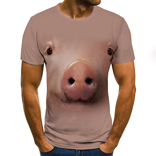 Men's Plus Size 3D Animal Patchwork Print T-shirt Basic Street chic Daily Going out Round Neck Beige / Short Sleeve
Men's Plus Size 3D Animal Patchwork Print T-shirt Basic Street chic Daily Going out Round Neck Beige / Short Sleeve