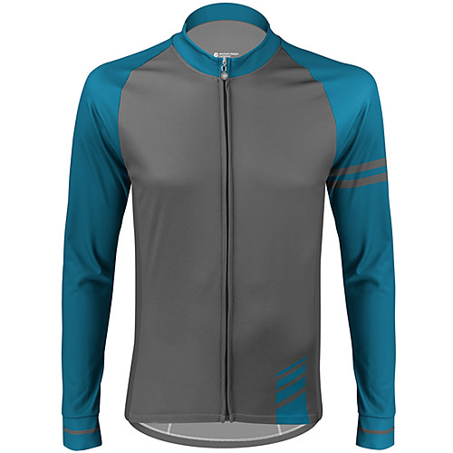 21Grams Men's Long Sleeve Cycling Jersey Winter Spandex BlueSilver Blue Dark Navy Solid Color Bike Jersey Top Mountain Bike MTB Road Bike Cycling UV Resistant Breathable Quick Dry Sports Clothing
21Grams Men's Long Sleeve Cycling Jersey Winter Spandex BlueSilver Blue Dark Navy Solid Color Bike Jersey Top Mountain Bike MTB Road Bike Cycling UV Resistant Breathable Quick Dry Sports Clothing