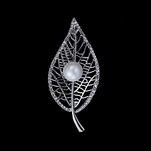Women's Cubic Zirconia Brooches Classic Leaf Elegant Sweet Brooch Jewelry Silver For Wedding Party
Women's Cubic Zirconia Brooches Classic Leaf Elegant Sweet Brooch Jewelry Silver For Wedding Party