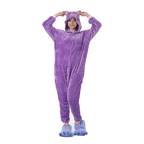 Adults' Kigurumi Pajamas Cat Onesie Pajamas Flannel Fabric Purple Cosplay For Men and Women Animal Sleepwear Cartoon Festival / Holiday Costumes
Adults' Kigurumi Pajamas Cat Onesie Pajamas Flannel Fabric Purple Cosplay For Men and Women Animal Sleepwear Cartoon Festival / Holiday Costumes