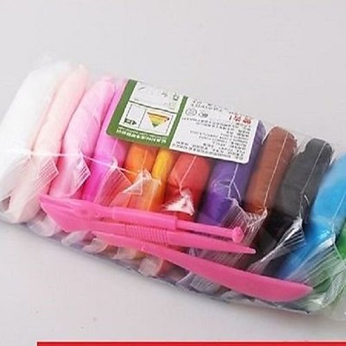 12 pcs Air Dry Clay Modeling Clay Rainbow Making Kits with Accessories Rubber Kid's Adults' DIY Toys Party Favors & Gifts
12 pcs Air Dry Clay Modeling Clay Rainbow Making Kits with Accessories Rubber Kid's Adults' DIY Toys Party Favors & Gifts