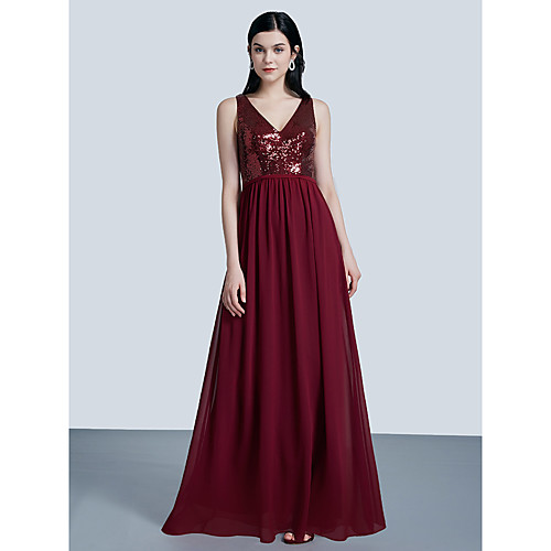 A-Line Elegant Prom Formal Evening Dress V Neck Sleeveless Floor Length Tulle with Pleats Sequin 2021
A-Line Elegant Prom Formal Evening Dress V Neck Sleeveless Floor Length Tulle with Pleats Sequin 2021