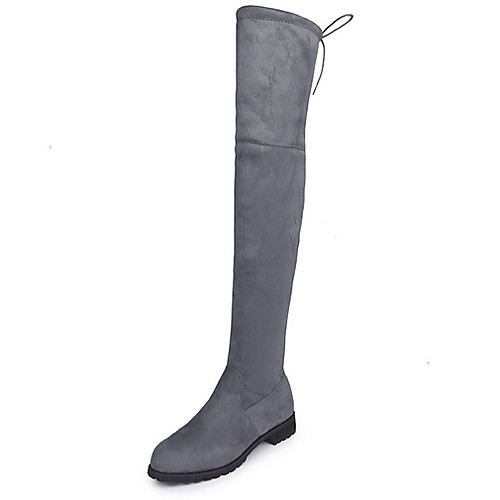 Women's Boots Low Heel Round Toe Over The Knee Boots Daily Suede Black Red Gray
Women's Boots Low Heel Round Toe Over The Knee Boots Daily Suede Black Red Gray
