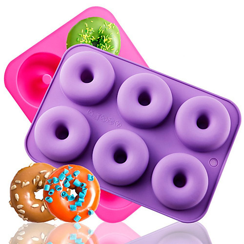 6 Cavity Silicone Mold Donut Baking Pan Non-Stick DIY Cake Decoration Tools Heat Resistant Reusable Baking Tools
6 Cavity Silicone Mold Donut Baking Pan Non-Stick DIY Cake Decoration Tools Heat Resistant Reusable Baking Tools
