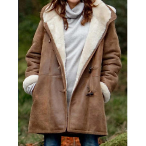 Women's Solid Colored Fall & Winter Coat Regular Daily Long Sleeve Polyester Coat Tops Black
Women's Solid Colored Fall & Winter Coat Regular Daily Long Sleeve Polyester Coat Tops Black