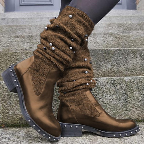 Women's Boots Comfort Shoes Low Heel Round Toe PU Mid-Calf Boots Fall & Winter Black / Brown / Wine
Women's Boots Comfort Shoes Low Heel Round Toe PU Mid-Calf Boots Fall & Winter Black / Brown / Wine