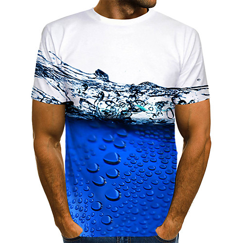 Men's Plus Size 3D Graphic Print T-shirt Daily Sports Round Neck Blue / Summer / Short Sleeve
Men's Plus Size 3D Graphic Print T-shirt Daily Sports Round Neck Blue / Summer / Short Sleeve