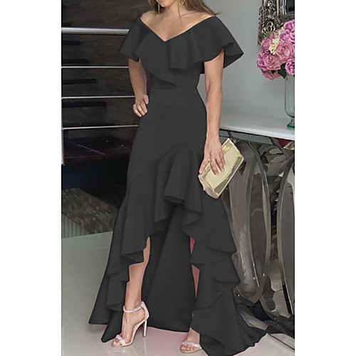Women's Asymmetrical Shift Dress - Short Sleeve Solid Colored Spring & Summer Deep V Elegant Sexy Cocktail Party Prom Birthday Butterfly Sleeve 2020 Wine Black Fuchsia Green S M L XL XXL XXXL XXXXL
Women's Asymmetrical Shift Dress - Short Sleeve Solid Colored Spring & Summer Deep V Elegant Sexy Cocktail Party Prom Birthday Butterfly Sleeve 2020 Wine Black Fuchsia Green S M L XL XXL XXXL XXXXL