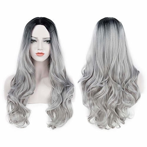 Synthetic Wig Body Wave Body Wave Wig Long Grey Synthetic Hair Women's Heat Resistant Dark Roots Natural Hairline Gray
Synthetic Wig Body Wave Body Wave Wig Long Grey Synthetic Hair Women's Heat Resistant Dark Roots Natural Hairline Gray