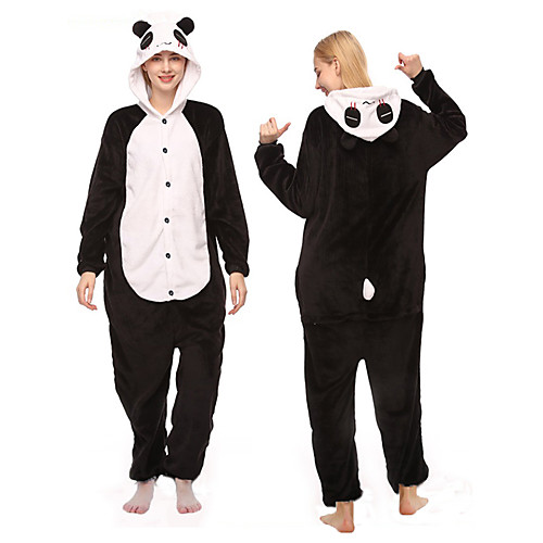Adults' Kigurumi Pajamas Panda Onesie Pajamas Polar Fleece Black / White Cosplay For Men and Women Animal Sleepwear Cartoon Festival / Holiday Costumes
Adults' Kigurumi Pajamas Panda Onesie Pajamas Polar Fleece Black / White Cosplay For Men and Women Animal Sleepwear Cartoon Festival / Holiday Costumes