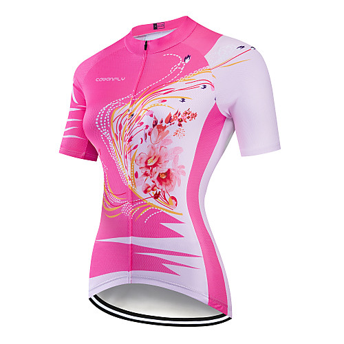 CAWANFLY Women's Short Sleeve Cycling Jersey Dark Pink Floral Botanical Bike Jersey Top Mountain Bike MTB Road Bike Cycling Breathable Quick Dry Back Pocket Sports Clothing Apparel / Advanced
CAWANFLY Women's Short Sleeve Cycling Jersey Dark Pink Floral Botanical Bike Jersey Top Mountain Bike MTB Road Bike Cycling Breathable Quick Dry Back Pocket Sports Clothing Apparel / Advanced
