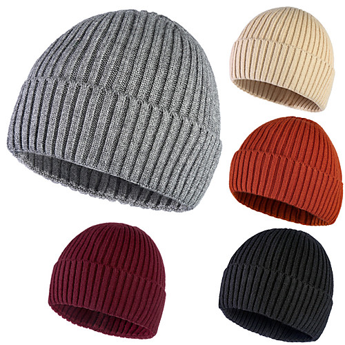 Skull Caps Running Beanie Men's Women's Headwear Solid Colored Thermal / Warm Windproof Breathable for Running Fitness Jogging Autumn / Fall Spring Winter Black Orange Burgundy
Skull Caps Running Beanie Men's Women's Headwear Solid Colored Thermal / Warm Windproof Breathable for Running Fitness Jogging Autumn / Fall Spring Winter Black Orange Burgundy
