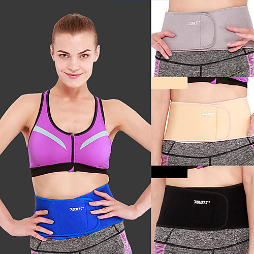 

AOLIKES Lumbar Belt / Lower Back Support Sweat Waist Trimmer Sauna Belt 1 pcs Sports Lycra Velcro Yoga Exercise & Fitness Gym Workout Adjustable Compression Stretchy Weight Loss Tummy Fat Burner