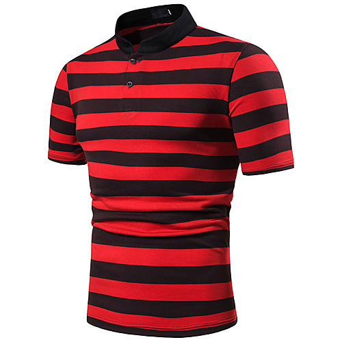 Men's Striped Polo Basic Street chic Daily Weekend Shirt Collar Blue / Red / Yellow / Short Sleeve
Men's Striped Polo Basic Street chic Daily Weekend Shirt Collar Blue / Red / Yellow / Short Sleeve