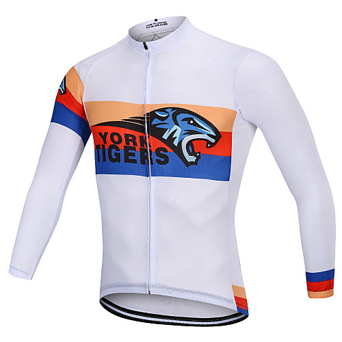 YORK TIGERS Men's Long Sleeve Cycling Jersey Winter Fleece Silicone Elastane White Tiger Bike Jersey Top Mountain Bike MTB Road Bike Cycling Thermal / Warm Breathable Quick Dry Sports Clothing Apparel
YORK TIGERS Men's Long Sleeve Cycling Jersey Winter Fleece Silicone Elastane White Tiger Bike Jersey Top Mountain Bike MTB Road Bike Cycling Thermal / Warm Breathable Quick Dry Sports Clothing Apparel