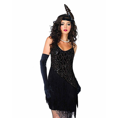 The Great Gatsby Charleston Roaring 20s 1920s Vacation Dress Flapper Dress Cocktail Dress Women's Sequins Tassel Fringe Costume Golden / Black Vintage Cosplay Party Prom Sleeveless Above Knee / Glove
The Great Gatsby Charleston Roaring 20s 1920s Vacation Dress Flapper Dress Cocktail Dress Women's Sequins Tassel Fringe Costume Golden / Black Vintage Cosplay Party Prom Sleeveless Above Knee / Glove