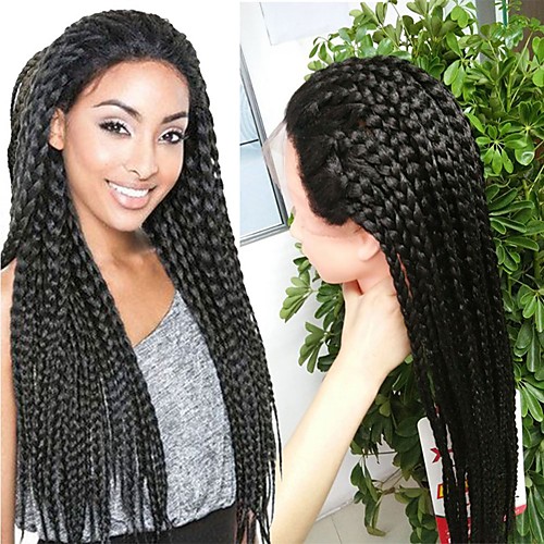 Synthetic Lace Front Wig Box Braids Straight Lace Front Wig Long Natural Black Synthetic Hair 20-32 inch Women's Heat Resistant Natural Hairline African American Wig Black
Synthetic Lace Front Wig Box Braids Straight Lace Front Wig Long Natural Black Synthetic Hair 20-32 inch Women's Heat Resistant Natural Hairline African American Wig Black
