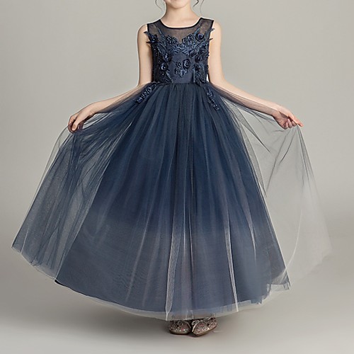 Ball Gown Floor Length Pageant Flower Girl Dresses - Polyester Sleeveless Jewel Neck with Appliques
Ball Gown Floor Length Pageant Flower Girl Dresses - Polyester Sleeveless Jewel Neck with Appliques