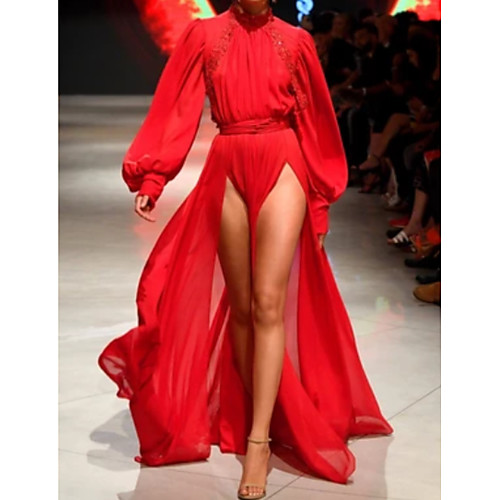 A-Line Elegant Prom Formal Evening Dress High Neck Long Sleeve Floor Length Chiffon with Tier 2021
A-Line Elegant Prom Formal Evening Dress High Neck Long Sleeve Floor Length Chiffon with Tier 2021