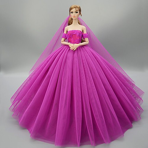 Doll accessories Doll Clothes Doll Dress Princess Wedding Dress Evening Dress Party / Evening Elegant Wedding Ball Gown Tulle Lace For 11.5 Inch Doll Handmade Toy for Girl's Birthday Gifts Doll Not
Doll accessories Doll Clothes Doll Dress Princess Wedding Dress Evening Dress Party / Evening Elegant Wedding Ball Gown Tulle Lace For 11.5 Inch Doll Handmade Toy for Girl's Birthday Gifts Doll Not