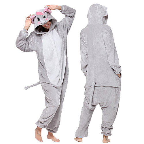 Adults' Kigurumi Pajamas Elephant Onesie Pajamas Flannel Fabric Gray Cosplay For Men and Women Animal Sleepwear Cartoon Festival / Holiday Costumes
Adults' Kigurumi Pajamas Elephant Onesie Pajamas Flannel Fabric Gray Cosplay For Men and Women Animal Sleepwear Cartoon Festival / Holiday Costumes