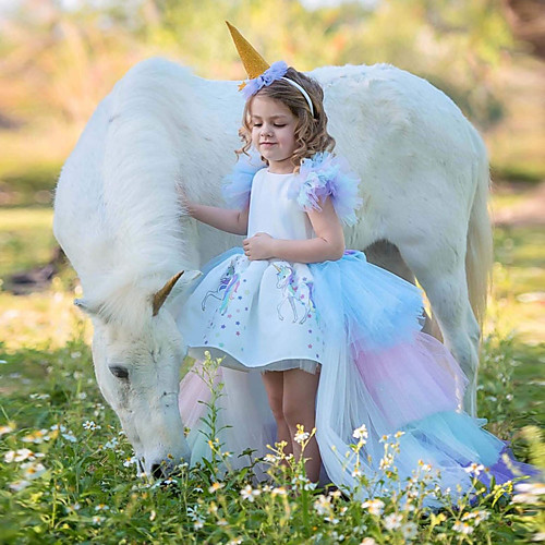 Unicorn Dress Masquerade Flower Girl Dress Girls' Movie Cosplay A-Line Slip Cosplay Halloween White Dress Halloween Carnival Masquerade Tulle Polyester
Unicorn Dress Masquerade Flower Girl Dress Girls' Movie Cosplay A-Line Slip Cosplay Halloween White Dress Halloween Carnival Masquerade Tulle Polyester