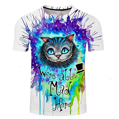 Men's Plus Size 3D Graphic Patchwork Print T-shirt Basic Street chic Daily Going out Round Neck White / Short Sleeve / Animal
Men's Plus Size 3D Graphic Patchwork Print T-shirt Basic Street chic Daily Going out Round Neck White / Short Sleeve / Animal