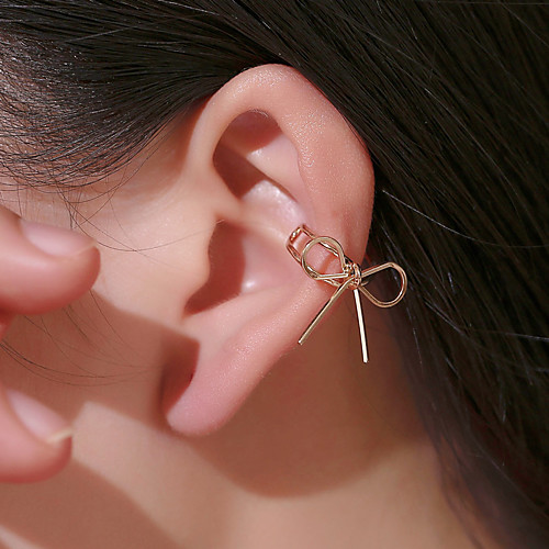 Women's Ear Cuff Earrings Classic Bowknot Earrings Jewelry Black / White / Gold For Gift Daily Street Club Bar
Women's Ear Cuff Earrings Classic Bowknot Earrings Jewelry Black / White / Gold For Gift Daily Street Club Bar