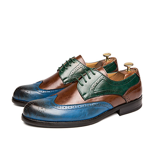 Men's Summer / Fall Business / Classic Party & Evening Office & Career Oxfords Faux Leather Non-slipping Wear Proof Red / Blue / Brown Color Block
Men's Summer / Fall Business / Classic Party & Evening Office & Career Oxfords Faux Leather Non-slipping Wear Proof Red / Blue / Brown Color Block