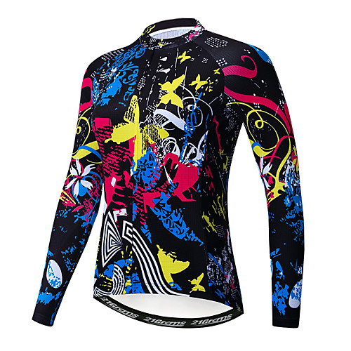 21Grams Butterfly Women's Long Sleeve Cycling Jersey - Black Bike Jersey Top Thermal / Warm Breathable Quick Dry Sports Winter Fleece Polyester Elastane Mountain Bike MTB Road Bike Cycling Clothing
21Grams Butterfly Women's Long Sleeve Cycling Jersey - Black Bike Jersey Top Thermal / Warm Breathable Quick Dry Sports Winter Fleece Polyester Elastane Mountain Bike MTB Road Bike Cycling Clothing