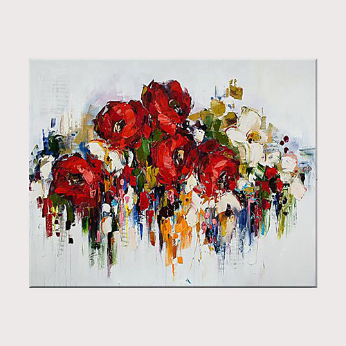Oil Painting Hand Painted Horizontal Abstract Floral / Botanical Modern Rolled Canvas (No Frame)
Oil Painting Hand Painted Horizontal Abstract Floral / Botanical Modern Rolled Canvas (No Frame)