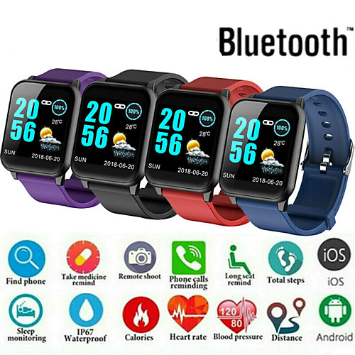 Digital Watch Digital Modern Style Sporty Silicone 30 m Water Resistant / Waterproof Heart Rate Monitor Bluetooth Digital Casual Outdoor - Black Purple Blue
Digital Watch Digital Modern Style Sporty Silicone 30 m Water Resistant / Waterproof Heart Rate Monitor Bluetooth Digital Casual Outdoor - Black Purple Blue