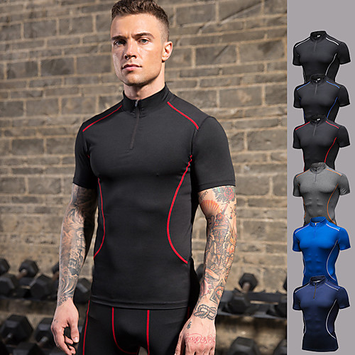YUERLIAN Men's Short Sleeve Compression Shirt Running Shirt Quarter Zip Tee Tshirt Athletic Breathable Quick Dry Soft Fitness Gym Workout Running Jogging Sportswear Red Blue Orange Royal Blue Navy
YUERLIAN Men's Short Sleeve Compression Shirt Running Shirt Quarter Zip Tee Tshirt Athletic Breathable Quick Dry Soft Fitness Gym Workout Running Jogging Sportswear Red Blue Orange Royal Blue Navy