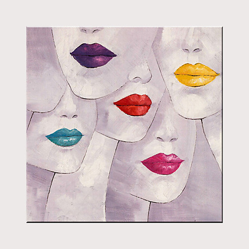 Oil Painting Hand Painted Square Abstract People Modern Rolled Canvas (No Frame)
Oil Painting Hand Painted Square Abstract People Modern Rolled Canvas (No Frame)