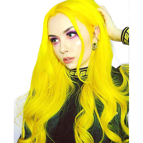 Synthetic Lace Front Wig Wavy Middle Part Lace Front Wig Long Yellow Synthetic Hair 18-26 inch Women's Adjustable Heat Resistant Party Yellow
Synthetic Lace Front Wig Wavy Middle Part Lace Front Wig Long Yellow Synthetic Hair 18-26 inch Women's Adjustable Heat Resistant Party Yellow
