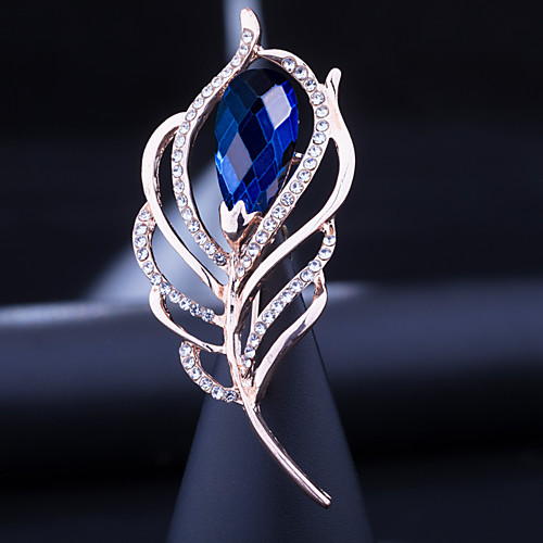 Women's Cubic Zirconia Brooches Classic Feather Elegant Sweet Brooch Jewelry Blue For Wedding Party
Women's Cubic Zirconia Brooches Classic Feather Elegant Sweet Brooch Jewelry Blue For Wedding Party