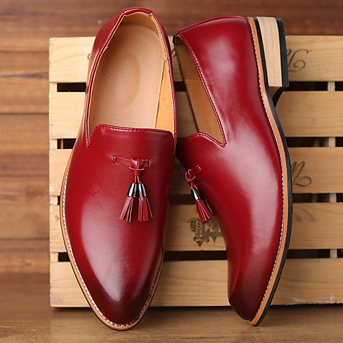 Men's Loafers & Slip-Ons Formal Shoes Dress Shoes Moccasin Business Casual Party & Evening Office & Career PU Breathable Non-slipping Black Yellow Red Gradient / Tassel
Men's Loafers & Slip-Ons Formal Shoes Dress Shoes Moccasin Business Casual Party & Evening Office & Career PU Breathable Non-slipping Black Yellow Red Gradient / Tassel