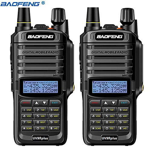 

2pcs baofeng UV-9R plus 10KM 4800 mAh 10 W waterproof walkie talkie High power two way radio VHF UHF portable radio walkie talkie uv9R plus