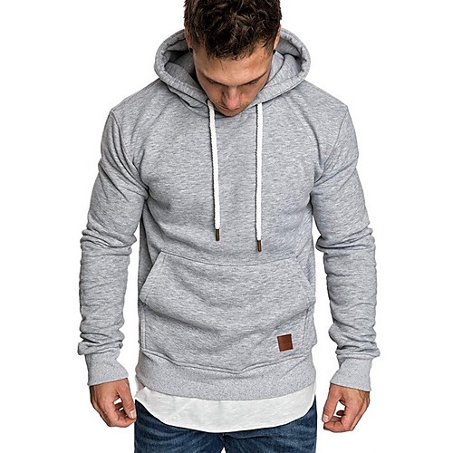 Men's Hoodie Solid Colored Hooded Casual Hoodies Sweatshirts Black Light gray Navy Blue
Men's Hoodie Solid Colored Hooded Casual Hoodies Sweatshirts Black Light gray Navy Blue