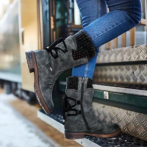 Women's Boots Comfort Shoes Cowboy Western Boots Flat Heel Round Toe Mid Calf Boots Daily PU Purple Blue Khaki / Mid-Calf Boots
Women's Boots Comfort Shoes Cowboy Western Boots Flat Heel Round Toe Mid Calf Boots Daily PU Purple Blue Khaki / Mid-Calf Boots